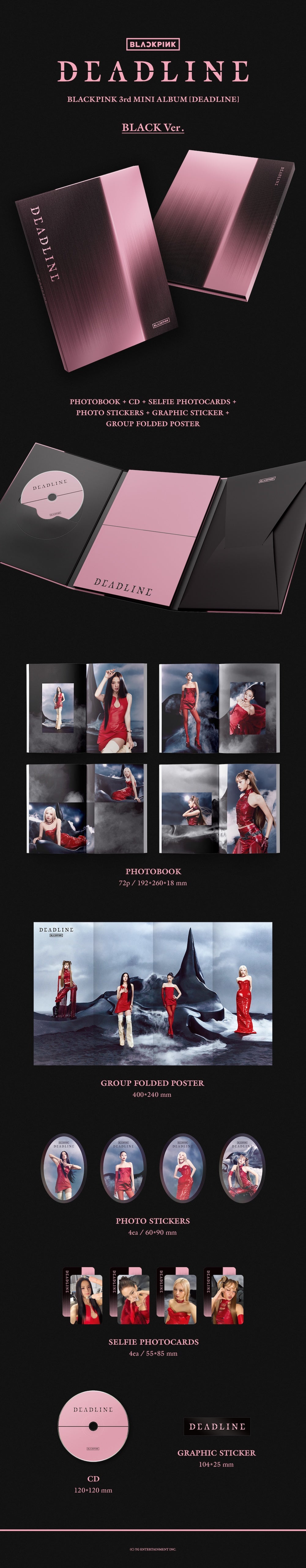 BLACKPINK BLACKPINK 3rd MINI ALBUM [DEADLINE] BLACK Ver.