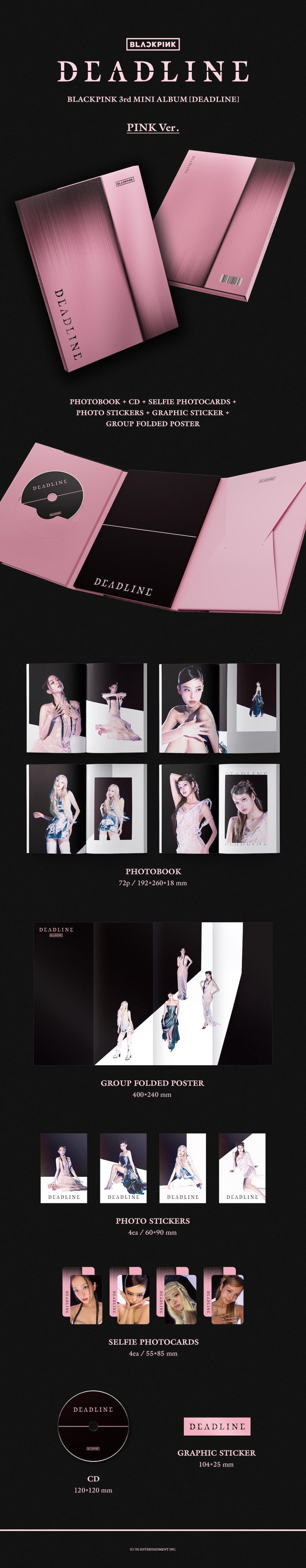 BLACKPINK BLACKPINK 3rd MINI ALBUM [DEADLINE] PINK Ver.