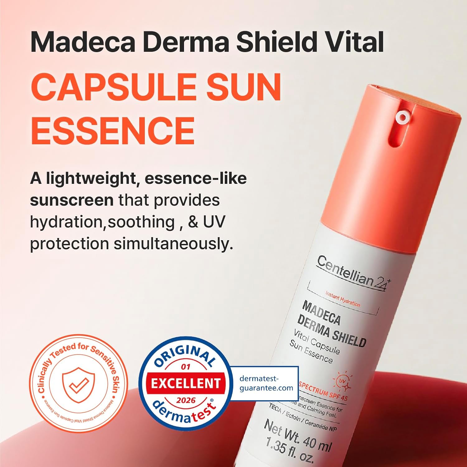 Centellian24 Madeca Derma Shield Vital Capsule Sun Essence (OTC) 40ml product image 3