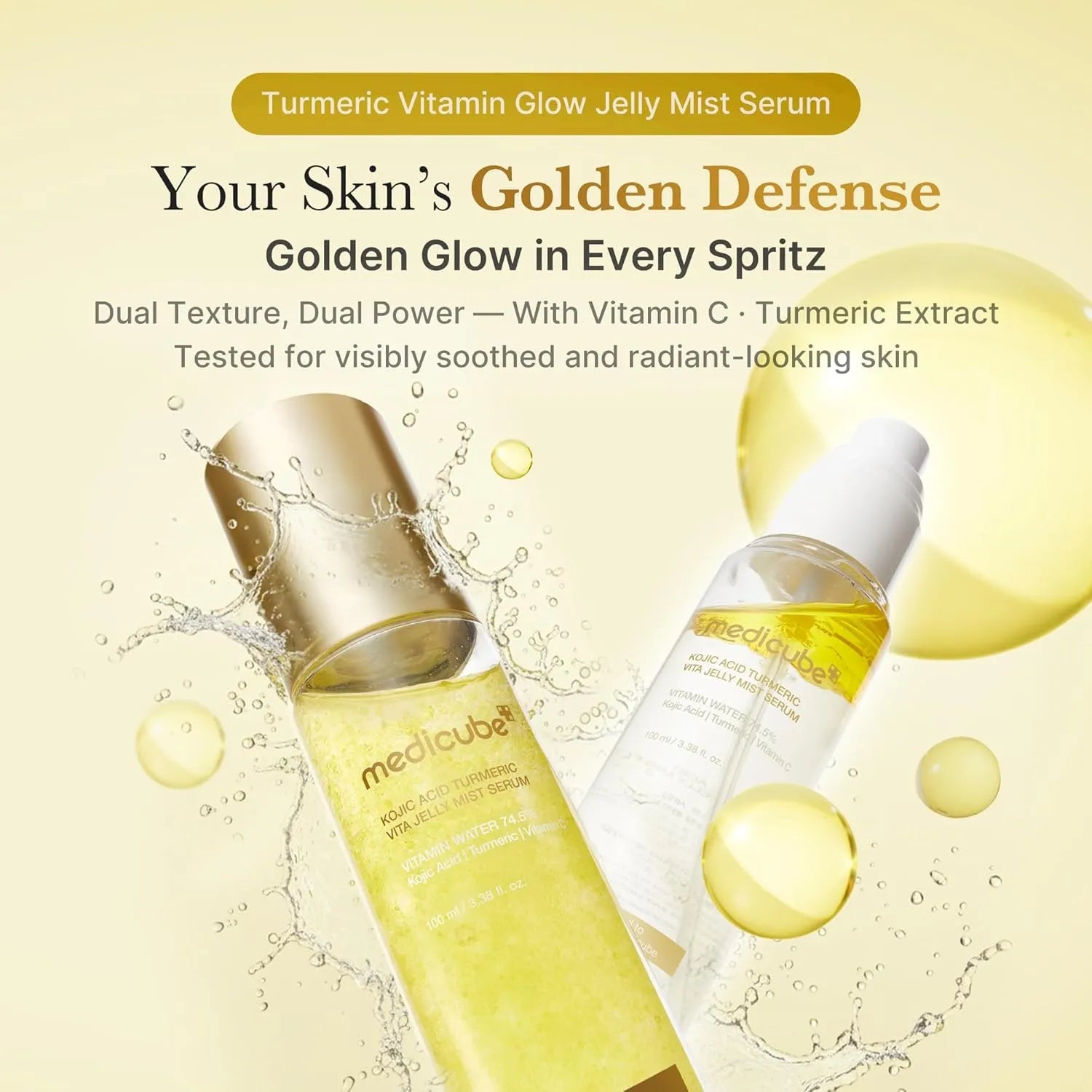 Medicube Kojic Acid Turmeric Vita Jelly Mist Serum 100ml