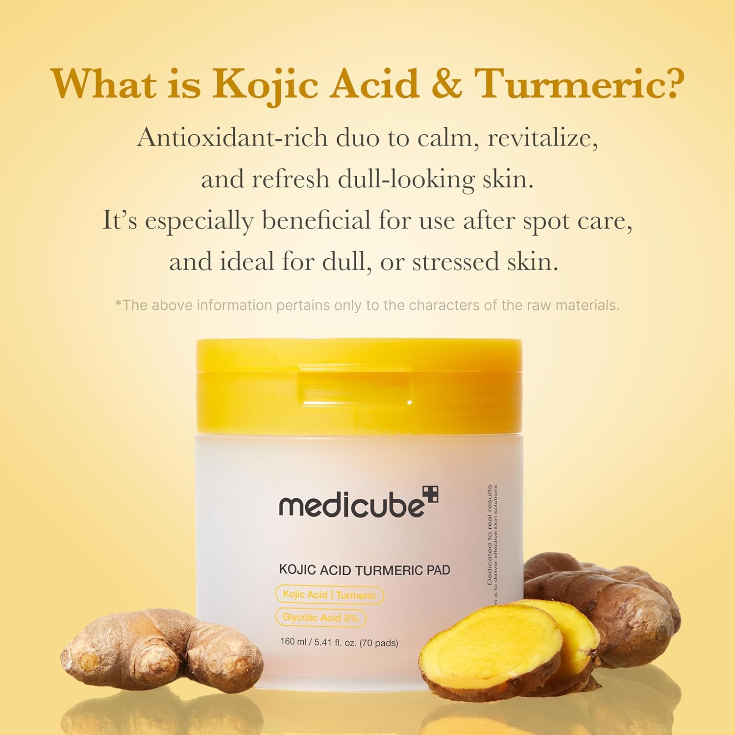 Medicube Kojic Acid Tumeric Toner Pad 70pcs