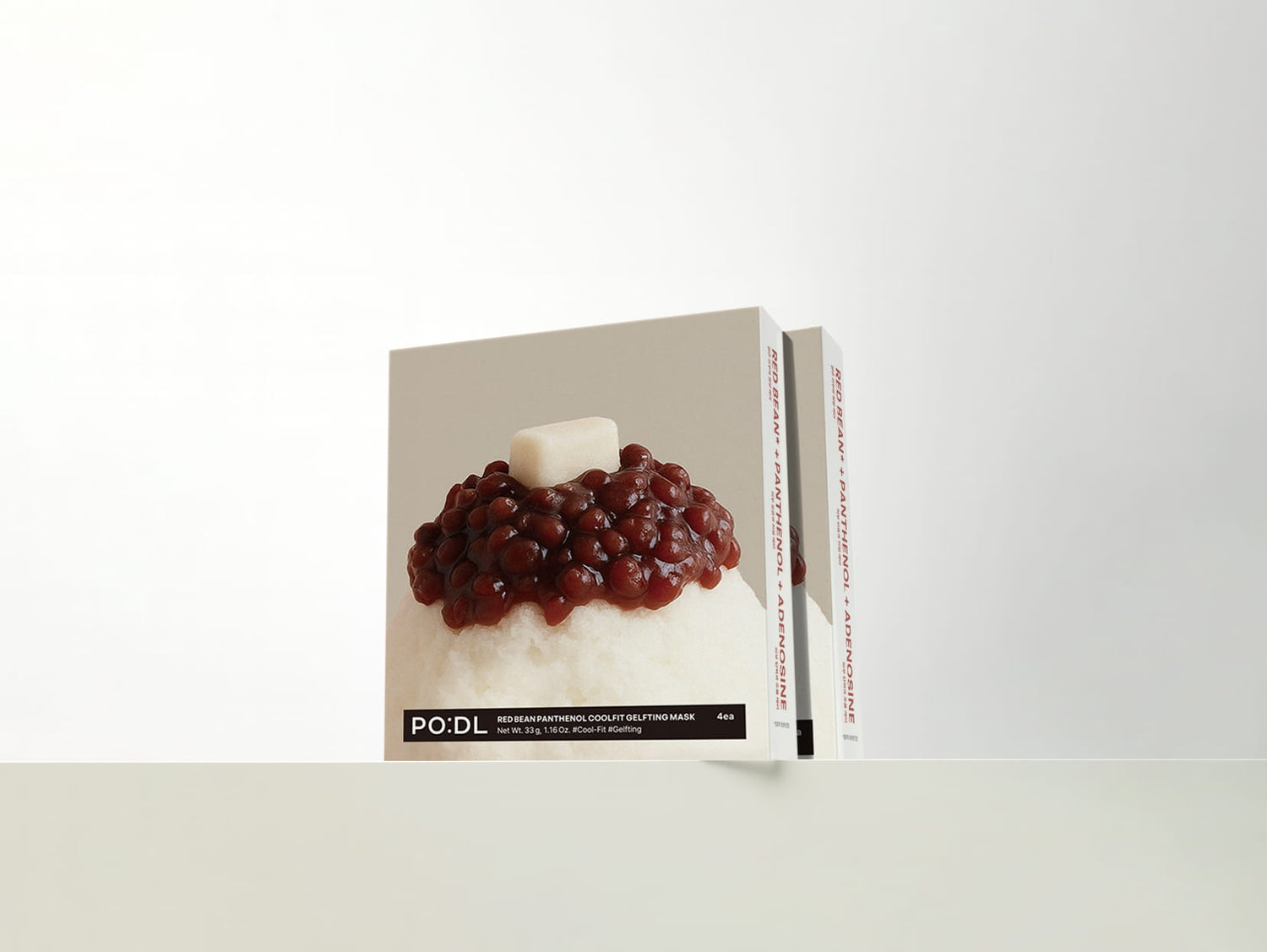 PO:DL Red Bean Panthenol Coolfit Gelfting Mask (4ea) (+Special Gift)