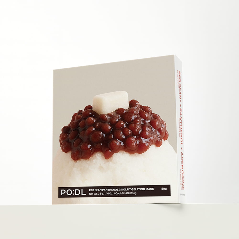 PO:DL Red Bean Panthenol Coolfit Gelfting Mask (4ea) (+Special Gift)
