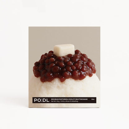 PO:DL Red Bean Panthenol Coolfit Gelfting Mask (4ea) (+Special Gift)