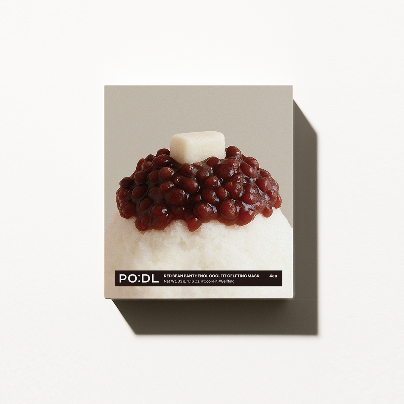 PO:DL Red Bean Panthenol Coolfit Gelfting Mask (4ea) (+Special Gift)