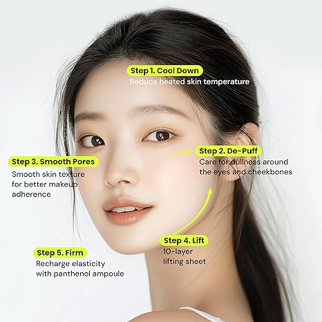 PO:DL Red Bean Panthenol Coolfit Gelfting Mask (4ea) (+Special Gift)