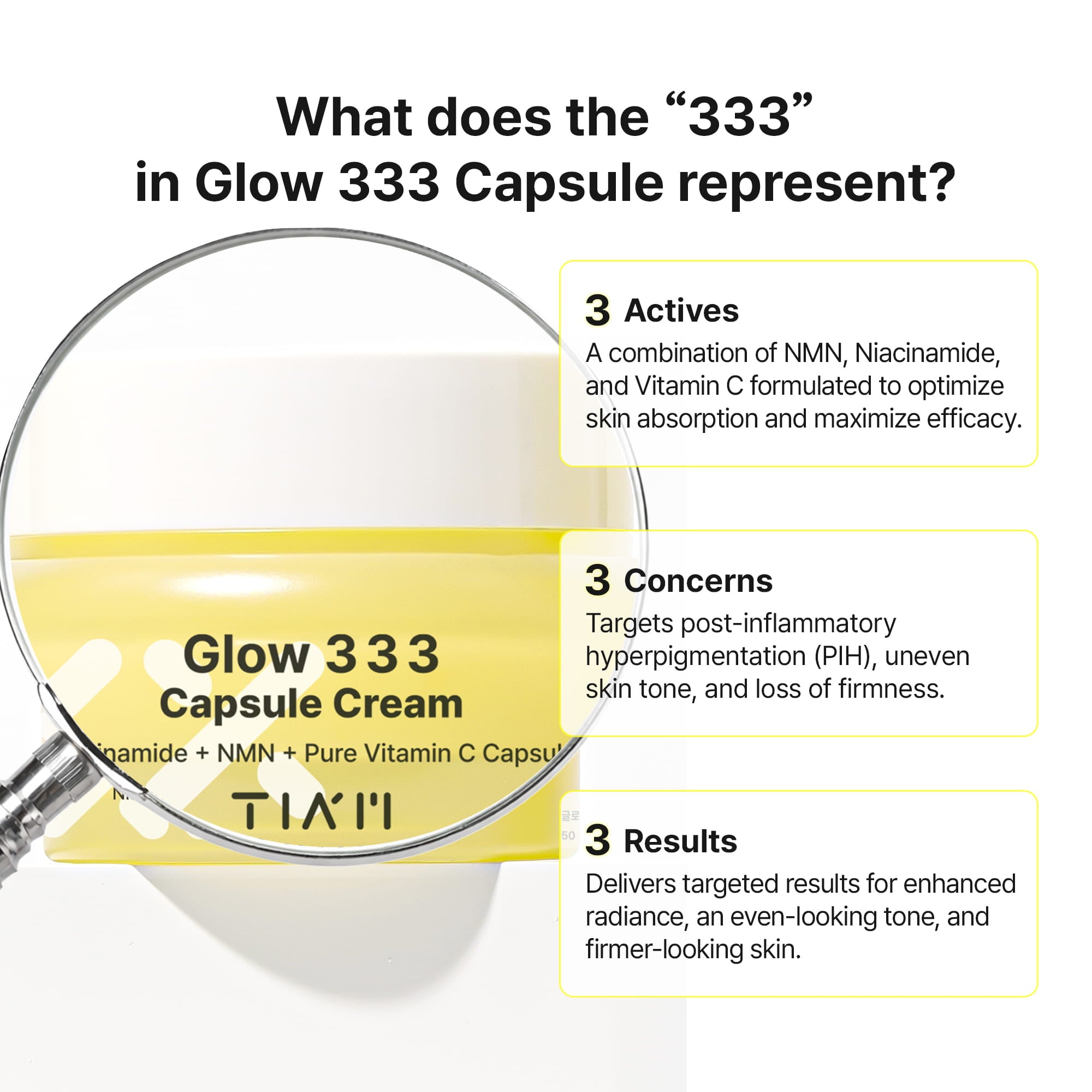 TIAM Glow 333 Capsule Cream 50ml - 50ml