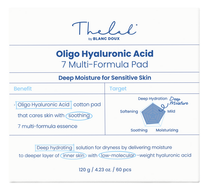 THE LAB by BLANC DOUX Oligo Hyaluronic Acid 7 Multi-formula Pad 120g