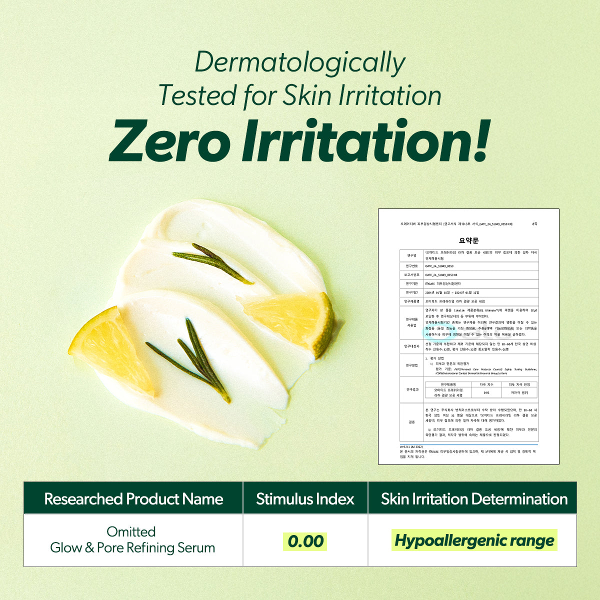 Omitted Fresh Lime Glow &amp; Pore Refining Serum 50ml