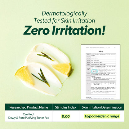 Omitted Fresh Lime Dewy &amp; Pore Purifying Toner Pad 70ea(160ml)