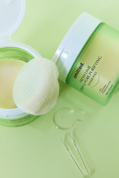 Omitted Fresh Lime Dewy &amp; Pore Purifying Toner Pad 70ea(160ml)