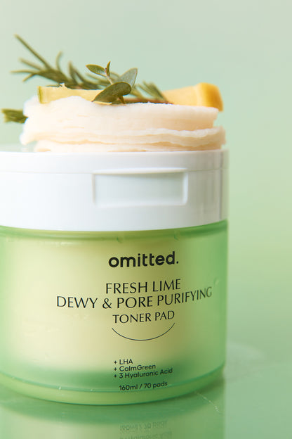 Omitted Fresh Lime Dewy &amp; Pore Purifying Toner Pad 70ea(160ml)