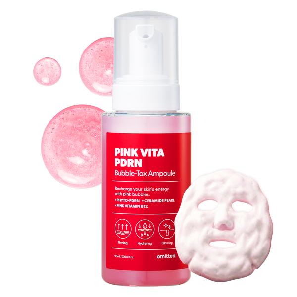 Omitted Pink Vita PDRN Bubble-Tox Ampoule 90ml