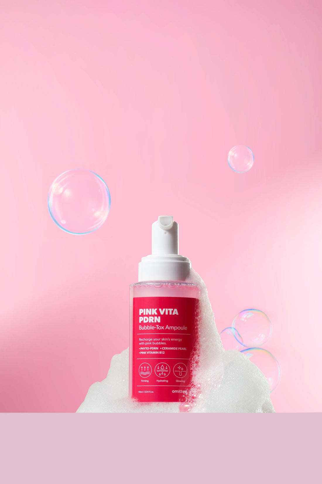 Omitted Pink Vita PDRN Bubble-Tox Ampoule 90ml