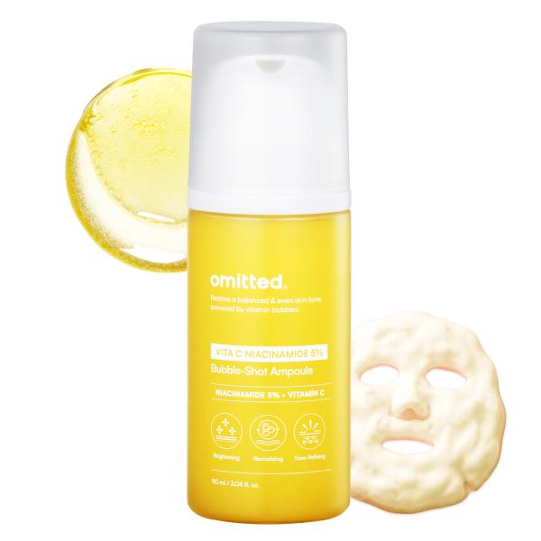 Omitted Vita C Niacinamide 5% Bubble-Shot Ampoule 90ml