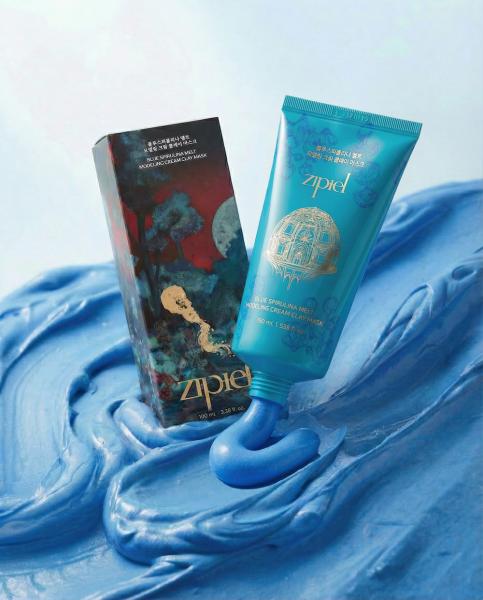 zipiel Blue Spirulina Melt Modeling Cream Clay Mask 100ml