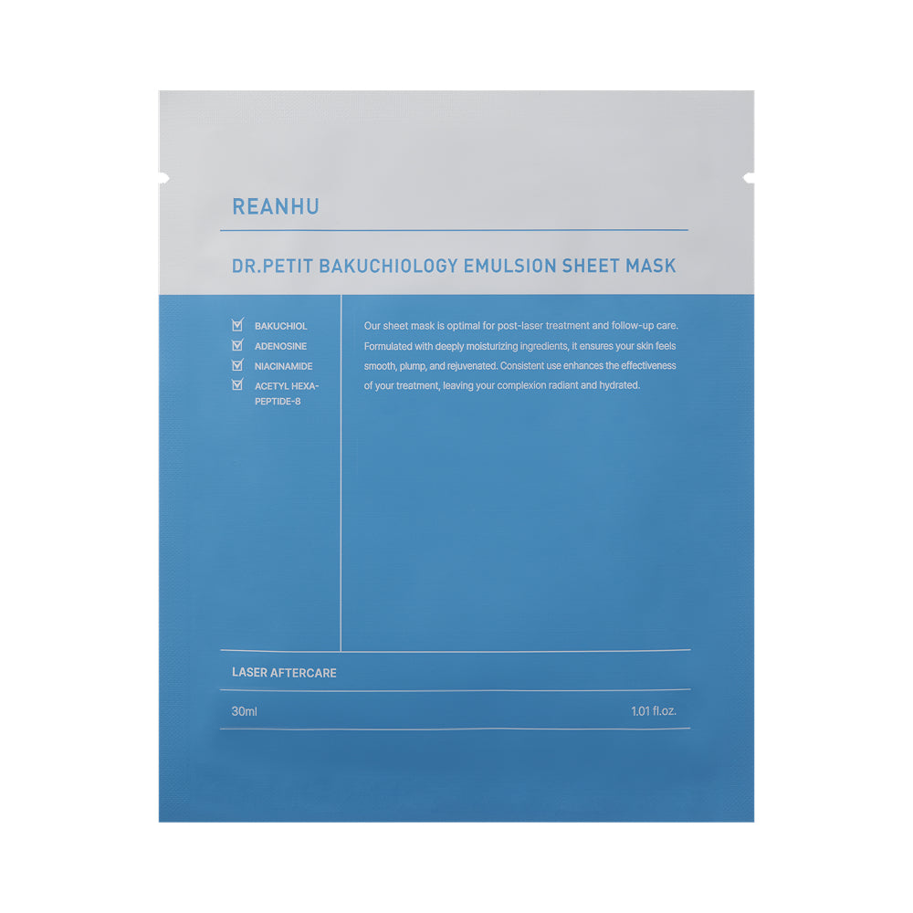 Dr.petit Reanhu Bakuchiol Emulsion Sheet Mask 30ml 10ea