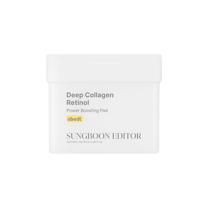 SUNGBOON EDITOR Deep Collagen Retinol Power Boosting Pad 150ml 100 pcs