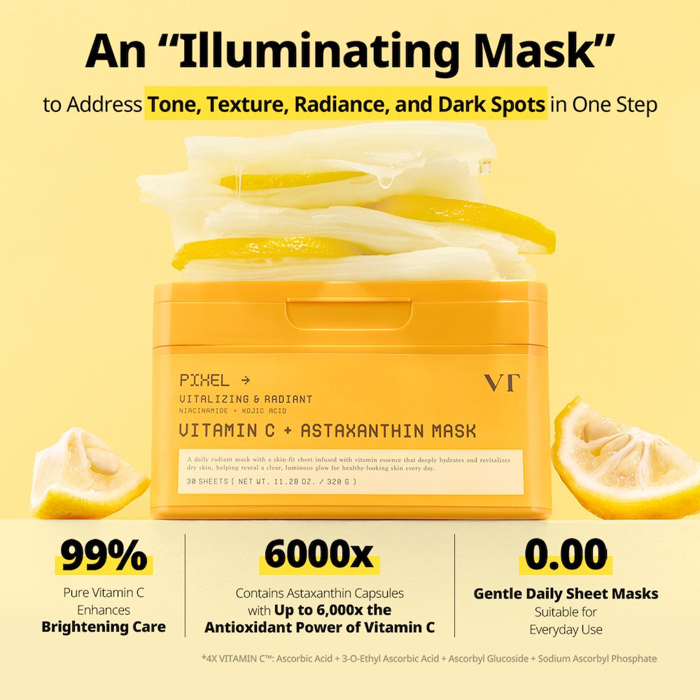 VT Cosmetics Vitamin C Astaxanthin Mask 320g*30ea - official product image 6