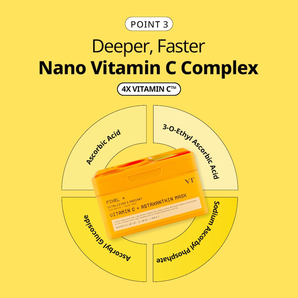 VT Cosmetics Vitamin C Astaxanthin Mask 320g*30ea - official product image 8