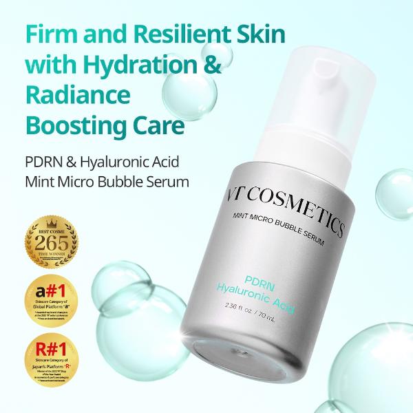 VT Cosmetics PDRN Hyaluronic Acid Micro Bubble Serum 70ml