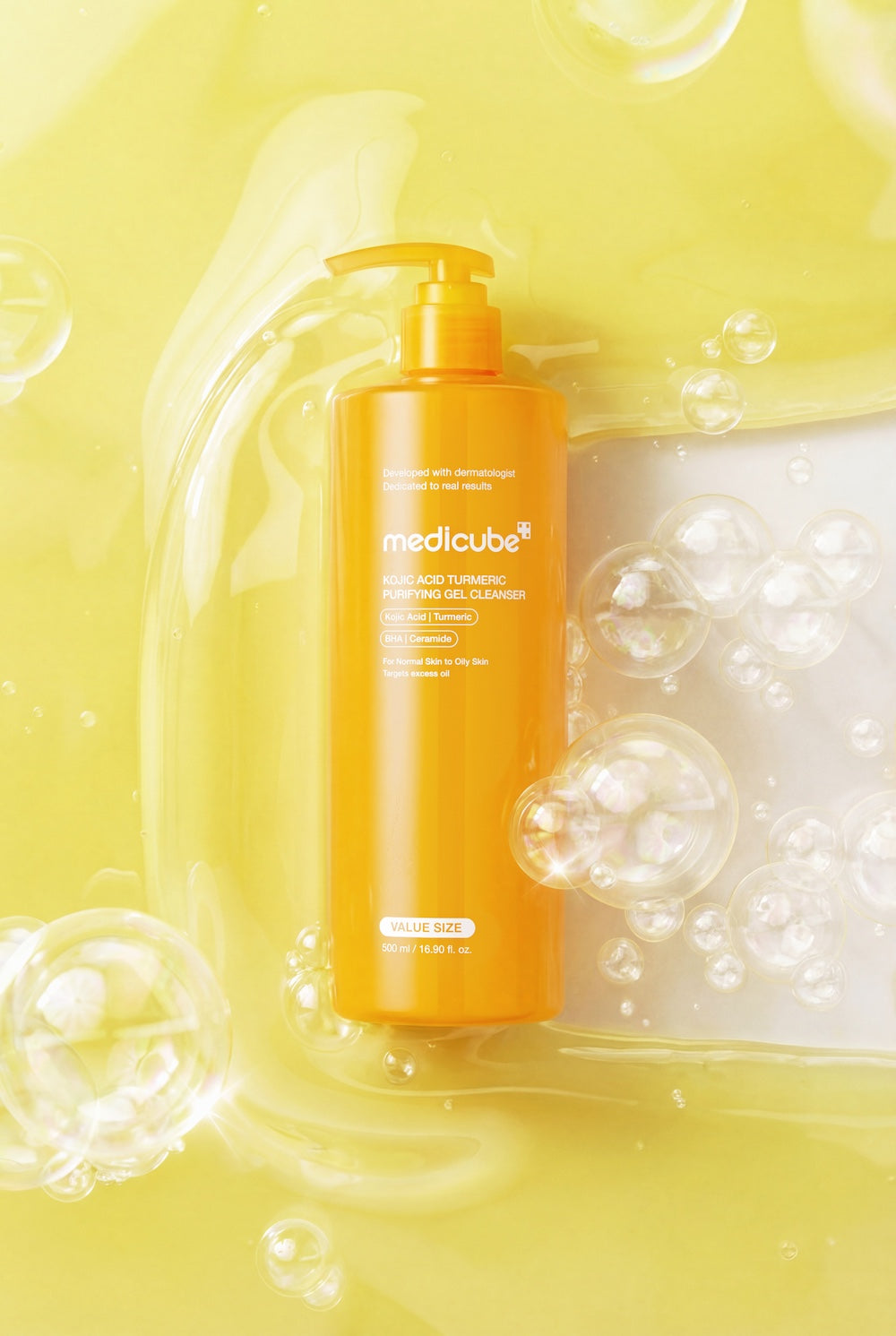 Medicube Kojic Acid Turmeric Gel to Foam Cleanser 500ml
