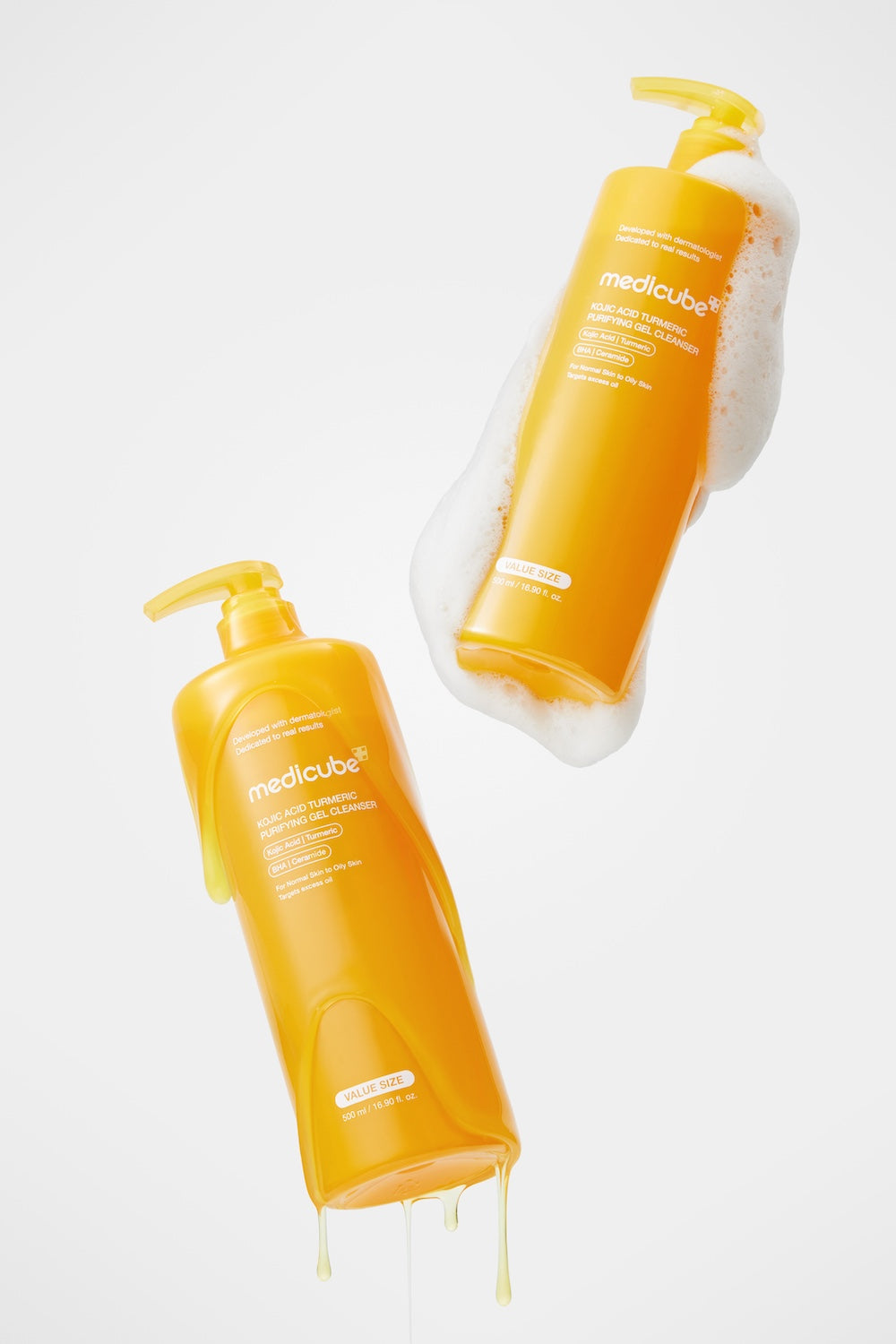 Medicube Kojic Acid Turmeric Gel to Foam Cleanser 500ml