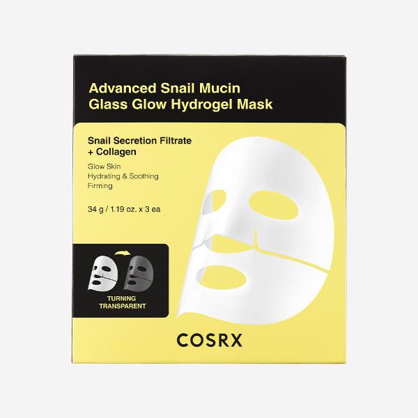 Cosrx Advanced Snail Mucin Glass Glow Hydrogel Mask 3ea product image 1