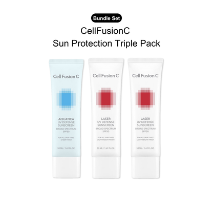 CellFusionC Sun Protection Triple Pack ― 50% OFF