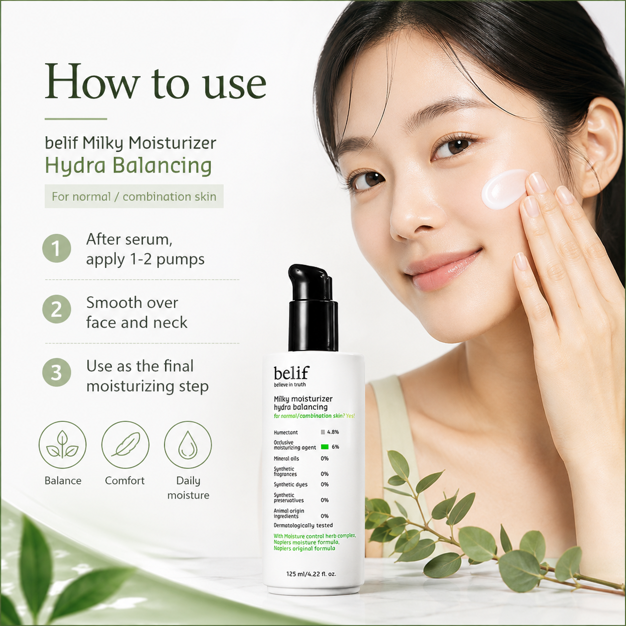 Belif Milky Moisturizer Hydra Balancing 125ml product image 4