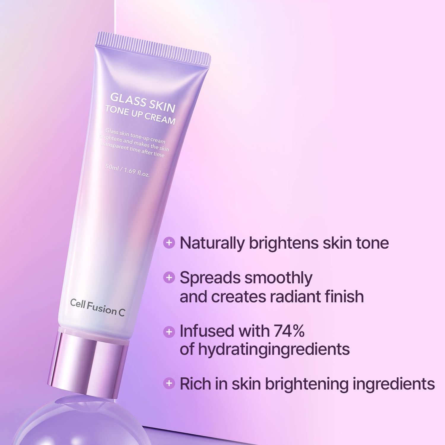 CellFusionC Glass Skin Tone Up Cream 50ml — product detail image 3
