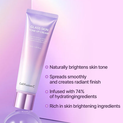 CellFusionC Glass Skin Tone Up Cream 50ml — product detail image 3