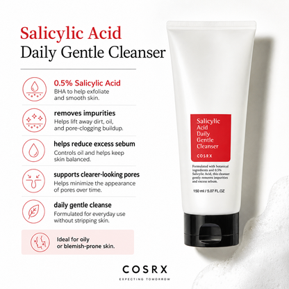 COSRX Salicylic Acid Daily Gentle Cleanser 150ml — product detail image 3