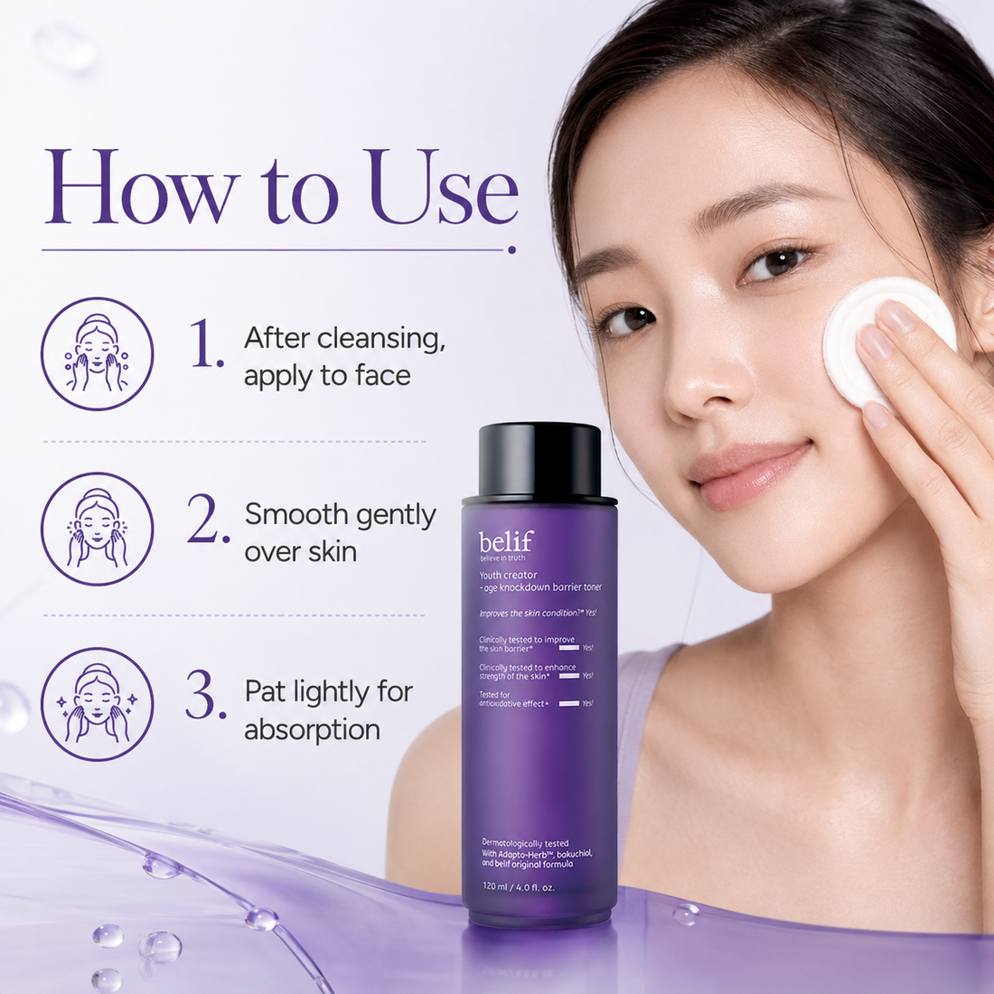 Belif Youth Creator Age Knockdown Water Essence 120ml product image 2