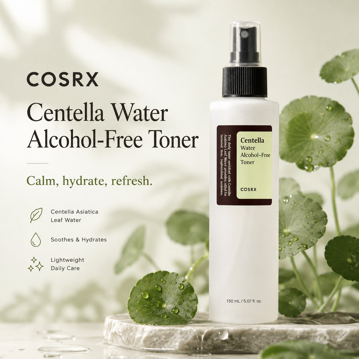 COSRX Centella Water Alcohol-Free Toner 150ml — product detail image 5