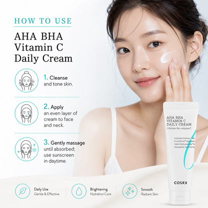 COSRX Refresh AHA BHA Vitamin C Daily Cream 50ml — product detail image 2