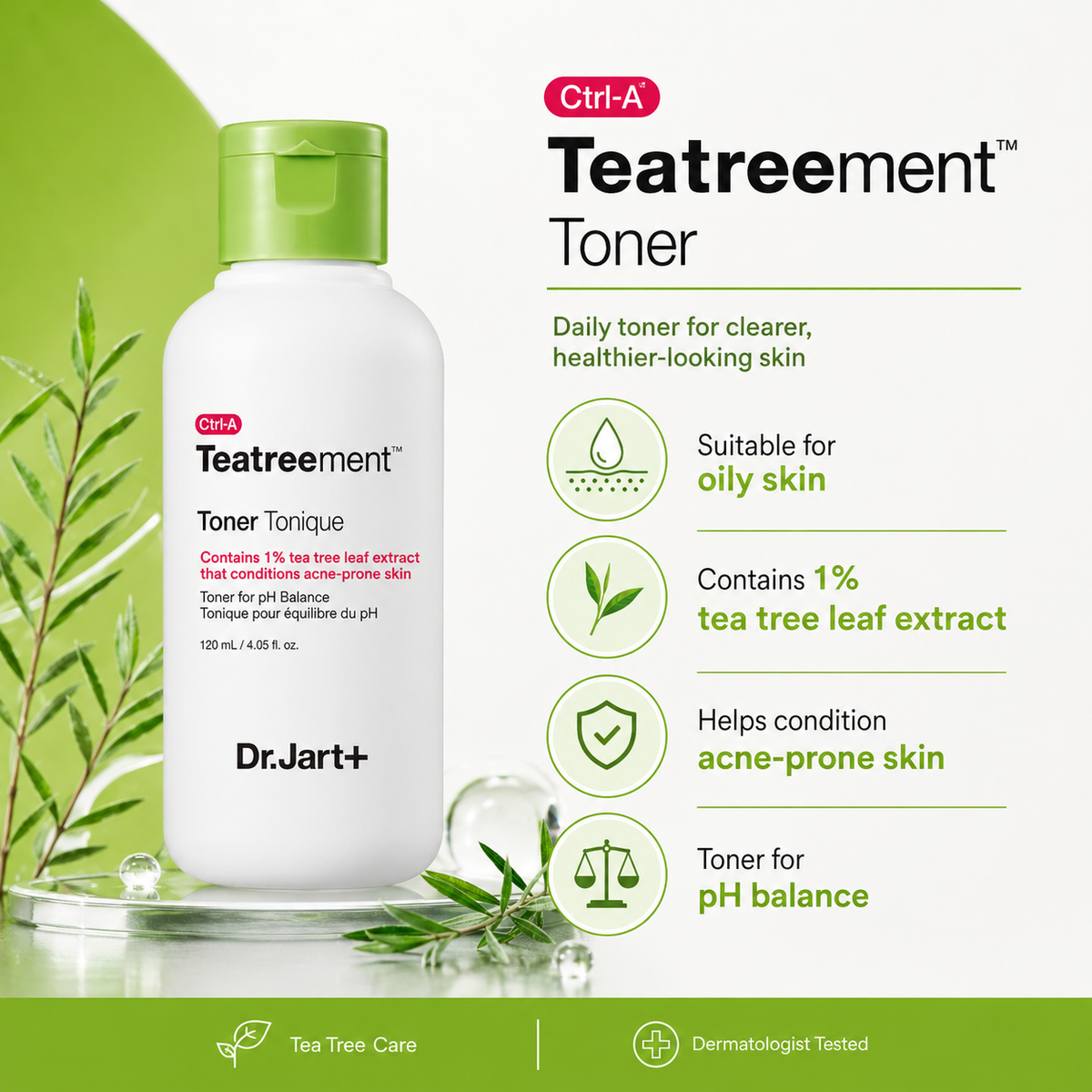 Dr.Jart+ CTRL-A Teatreement Toner 120ml — acne-care toner product image