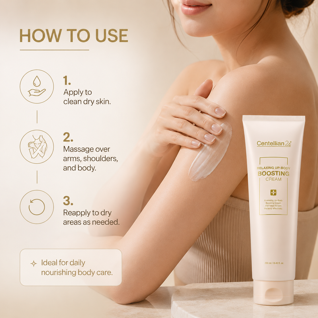 Centellian24 Relaxing Up-Body Boosting Cream 250ml — product detail image 2