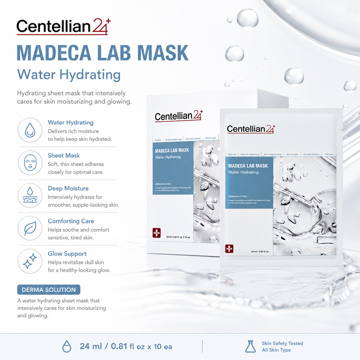 Centellian24 Madeca Lab Mask Water Hydrating 25ml_20pcs — product detail image 5
