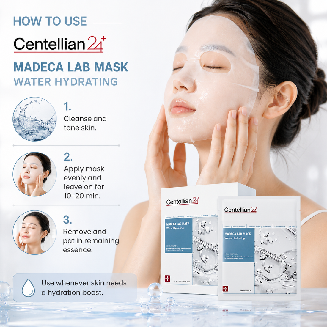 Centellian24 Madeca Lab Mask Water Hydrating 25ml_20pcs — product detail image 2