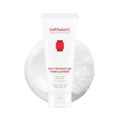 CellFusionC TRE.AC Daily Trouble Care Foam Cleanser - 130ml — product detail image 2