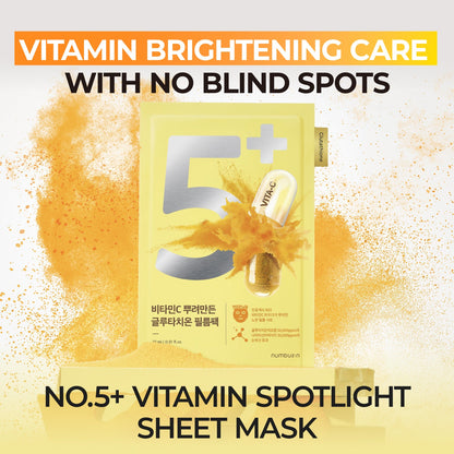 Numbuzin No. 5+ Glutathione Vitamin Concentrated Sheet Mask 10 ct — official product image 4