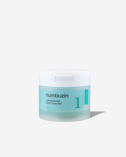 Numbuzin No. 1 Centella Re-Leaf Green Toner Pads 70 ct, 190ml — official product image 2