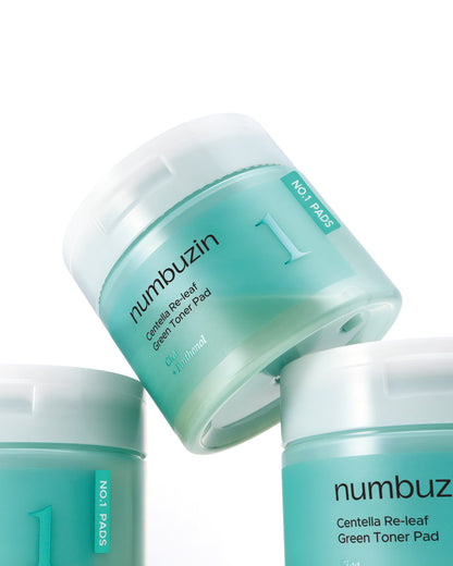 Numbuzin No. 1 Centella Re-Leaf Green Toner Pads 70 ct, 190ml — official product image 3