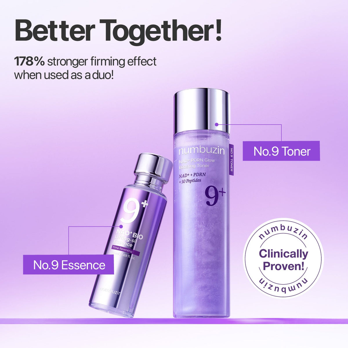 Numbuzin NAD PDRN Glow Boosting Toner 150ml — official product image 9