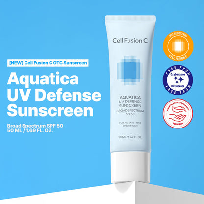 CellFusionC Aquatica UV Defense Sunscreen OTC 50ml — product detail image 3