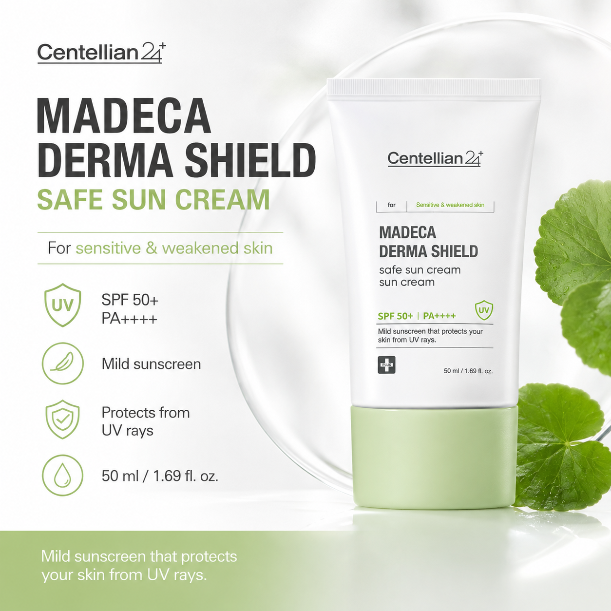 Centellian24 Madeca Derma Shield Safe Sun Cream 50ml — product detail image 3