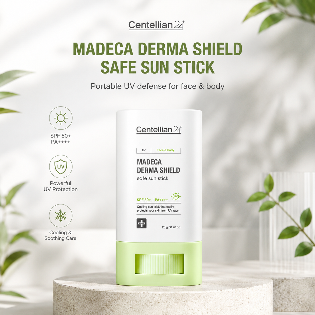 Centellian24 Madeca Derma Shield Safe Sun Stick 20g — product detail image 2