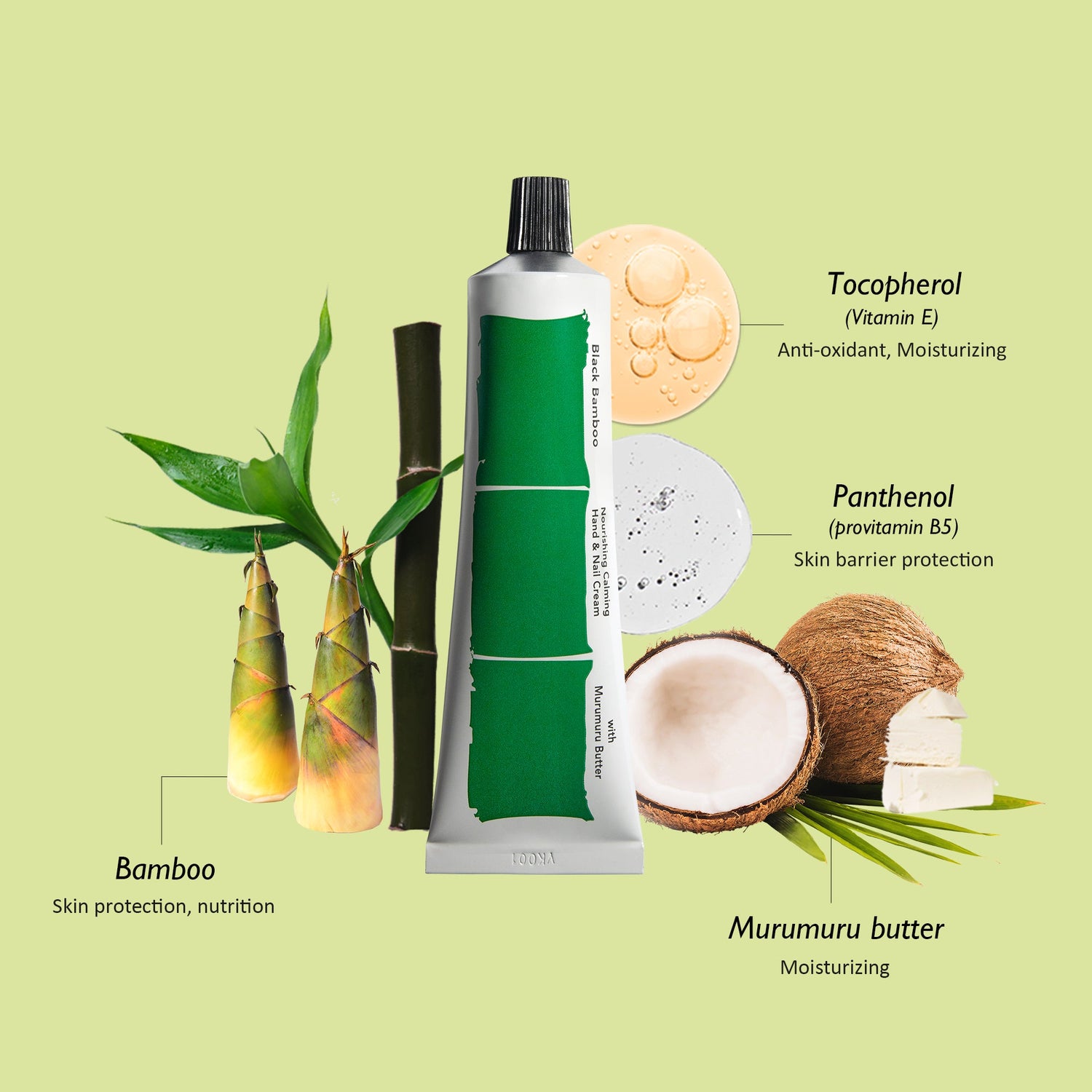 haruharuwonder Black Bamboo Nourishing Calming Hand &amp; Nail Cream 50ml product image 5