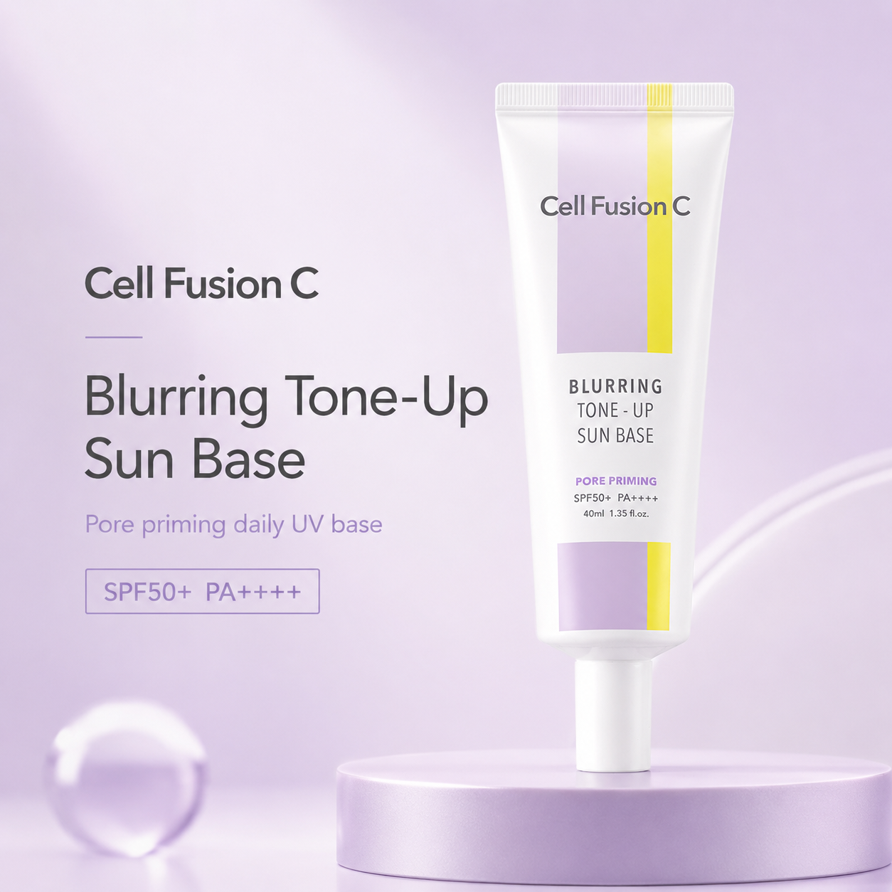 CellFusionC Blurring Tone-Up Sun Base SPF 50+/ PA++++ 40ml — product detail image 4